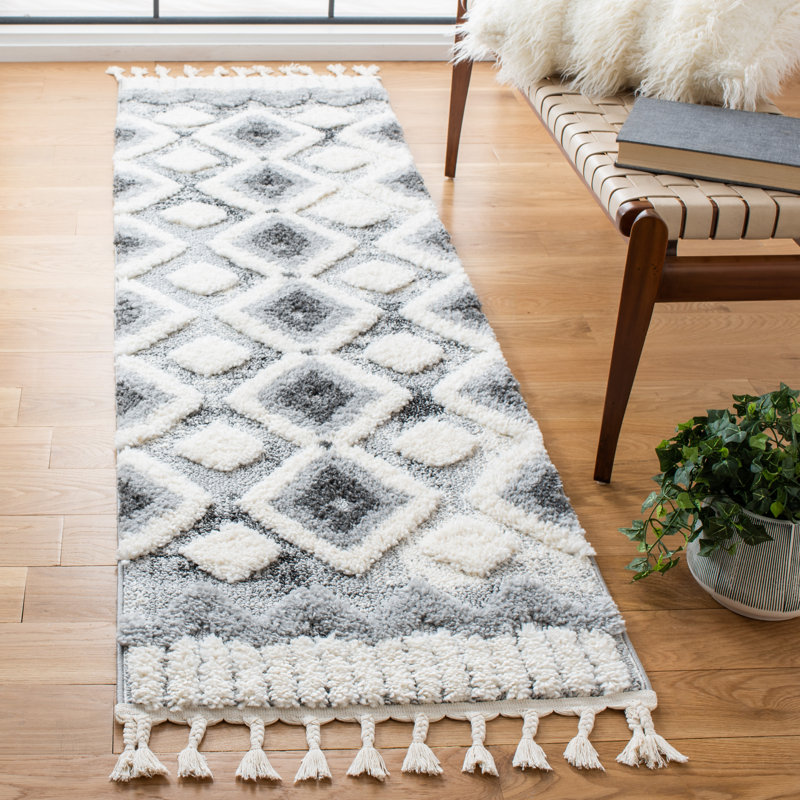 Tapis à poils longs Siri Performance, Tapis de couloir 2 pi 3 po x 8 pi