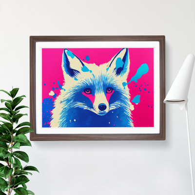 Fox Splatter Vol.1 Abstract 1 Piece Single Picture Frame Painting