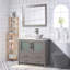 Ensemble de meuble-lavabo simple avec miroir -116868047-27042726