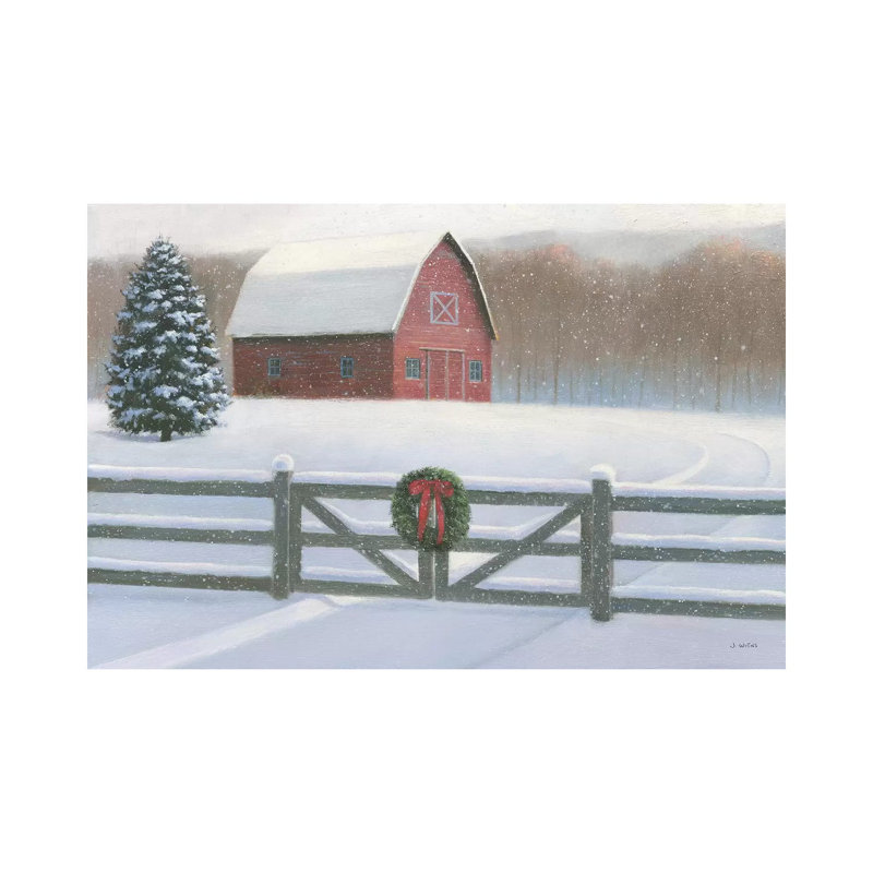 Farmhouse Christmas by James Wiens - Wrapped Canvas Print, 101.6 cm H x 66.04 cm W x 1.91 cm D