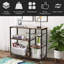 Wellsbury 90" Steel Standard Baker's Rack with Microwave Compatibility