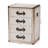 Baxton Studio Jaelyn Vintage Canvas 4-Drawer End Table-105489361