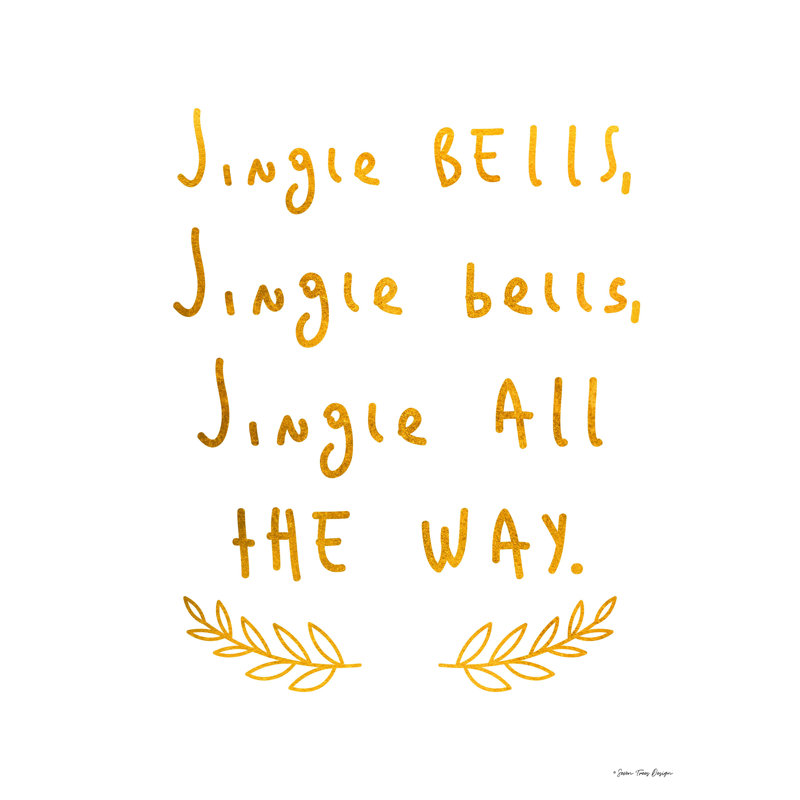 Jingle Bells - Wrapped Canvas Print, 24" H x 18" W  