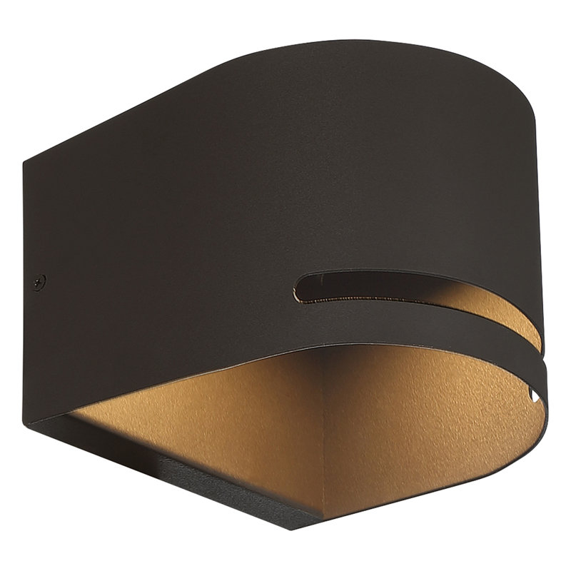 Giampiera Steel Wall Light, Bronze, Bronze
