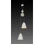 Spurlin 2 - Light White/Brown Cluster Pendant