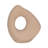 Decorative Vase Stoneware Ceramic Modern Sculptural Accent with Circular Open Center and Contemporary Artistic Silhouette for Glam Inspired Design Displays and Modern Style Arrangements-1788022165
