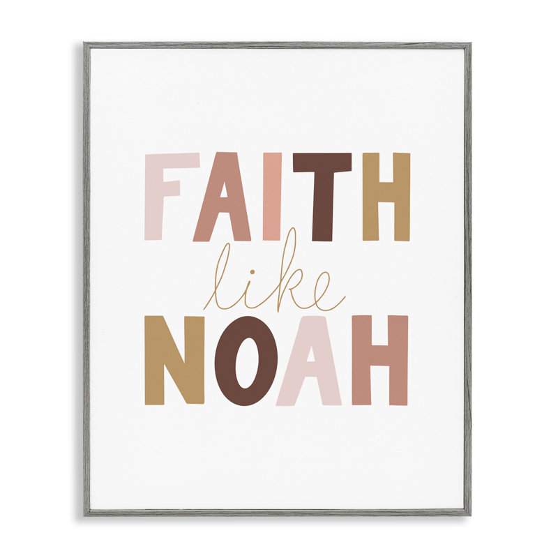 Faith Like Noah Girl, estampe numérique encadrée par Tara Moss, Estampe numérique Farmhouse, H 30 po x l 24 po