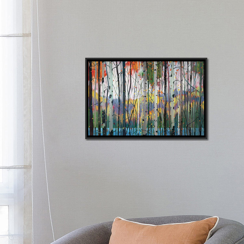 " Lone Ranger " by Graham Forsythe, 18" H x 26" W x 1.5" D, No Mat, Black Floater Framed Canvas