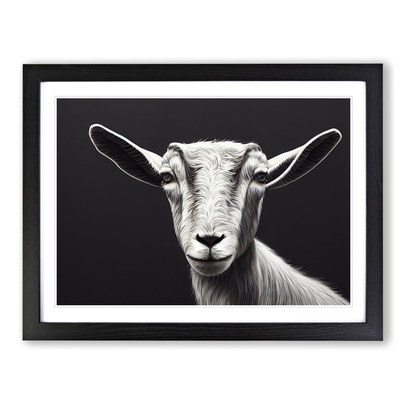 Goat Portrait Vol.1 - Framed Print