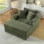 Canapé avec 2 coussins décoratifs et un repose-pieds, Canapé Comfy Sofa-130187456-130187459