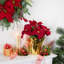 Arrangement de Noël poinsettia artificiel rouge en pot-699585252