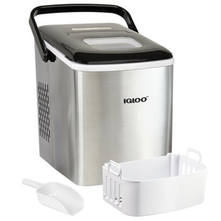 Igloo 26-Pound Automatic Self-Cleaning Portable Countertop Ice Maker Machine With Handle