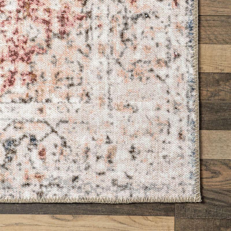 Anjelica SpinClean Reversible Machine Washable Area Rug, Rectangle 4' x 6'