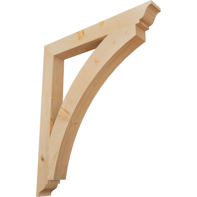 Thorton Traditional Bracket, 40"H x 3.5"W x 34"D, Douglas Fir (Smooth)