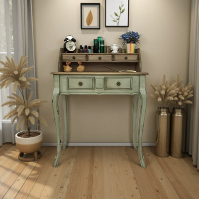 Inika Solid Wood Writing Desk
