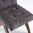 Tufted Linen Upholstered Dining Chair Armless Parsons Side Chair With Solid Wood Legs-2113272997