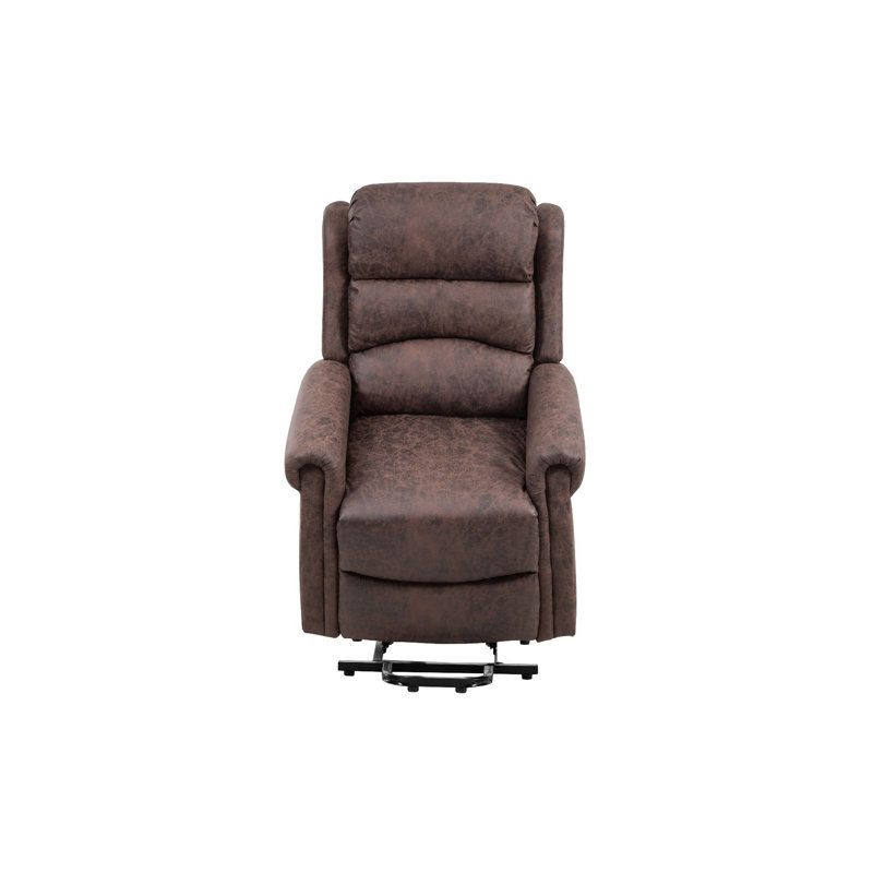 Clintonpark 82cm Wide Lift Assist Standard Recliner, Brown