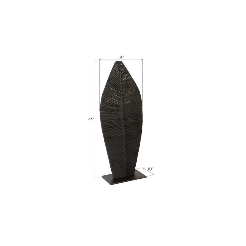 Carved On Stand Sculpture, Burnt