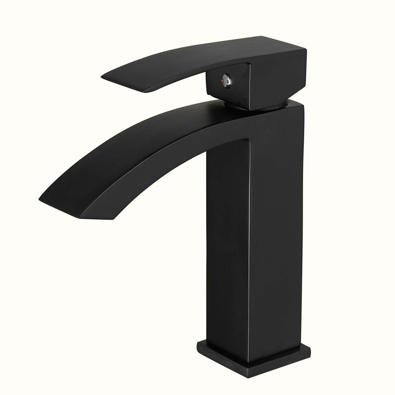Single-Hole Single-handle Bathroom Faucet, Matte Black