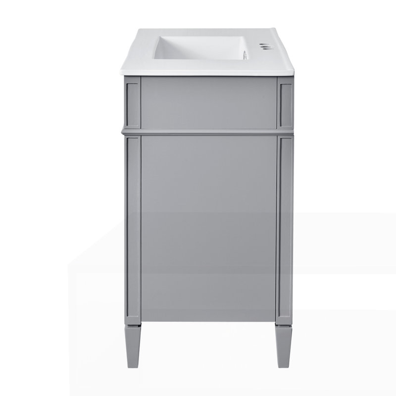 Modern Bathroom Storage Cabinet with 2 Drawers and a Tip-out Drawer