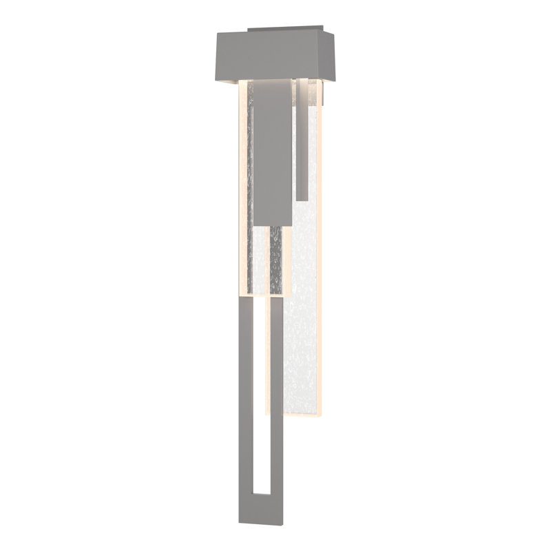 Plafonnier encastré d'extérieur Rainfall, Gauche, Acier bruni côtier, H 30,2 po x l 6,6 po x P 4 po