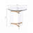 Glass End Table, Drink Table