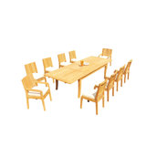 Atnas Outdoor 7 - Piece Teak Dining Set