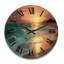 Horloge murale sable et bleu Caraïbes-1041362392