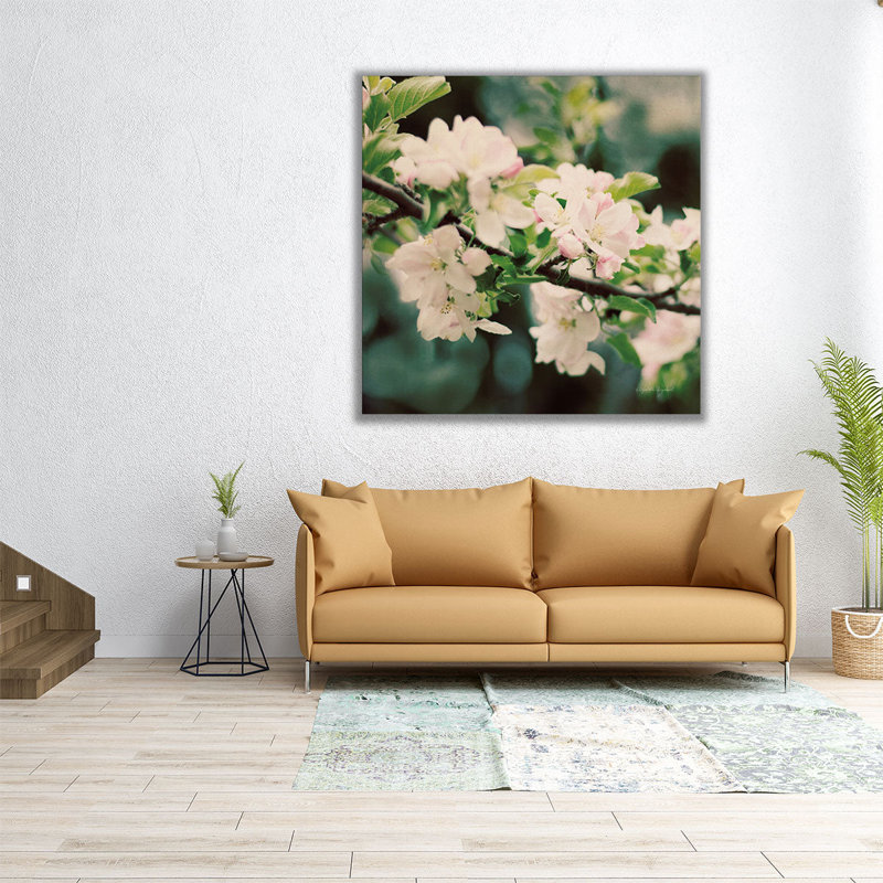 «Apple Blossoms I», reproduction d'art sur toile, H 12 po x l 12 po