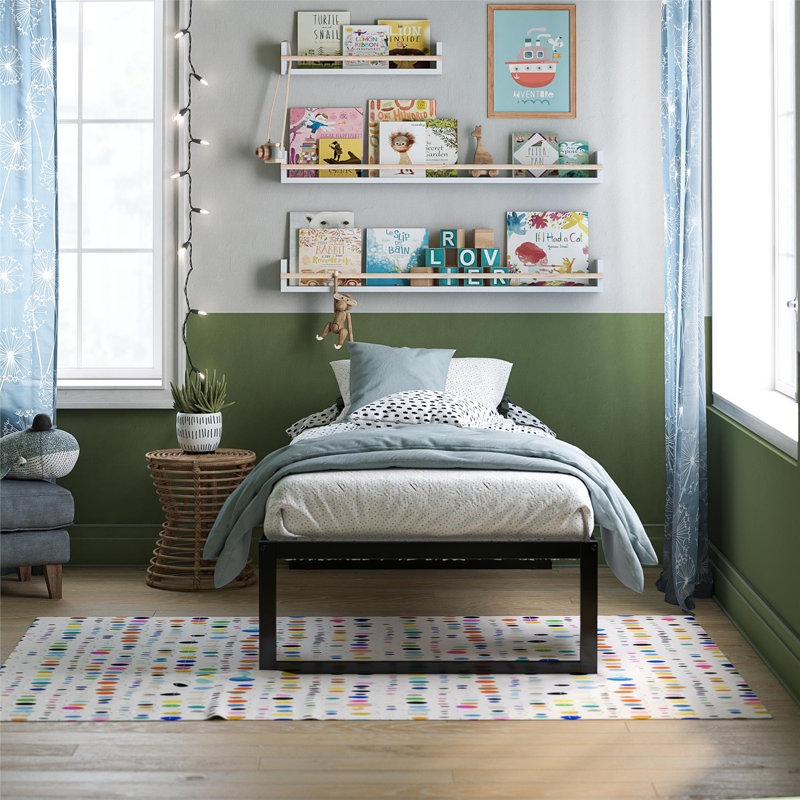 Avey Modern Metal Platform Bed Frame