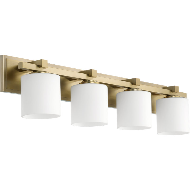 Marshun 4 - Light Dimmable Vanity Light, Aged Brass