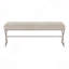 Banquette contemporaine en taupe avec siège en chenille taupe