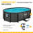Funsicle 9'10" Oasis Designer Oval Above Ground Pool w/ Pump, Dark Herringbone-129401129