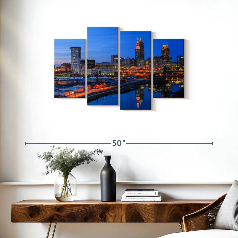 Nicci Cleveland Blue Hour, H 22 po x l 36 po