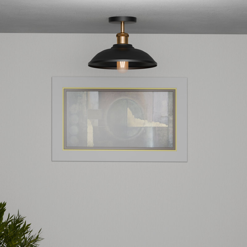 Semi Flush Mount, Black