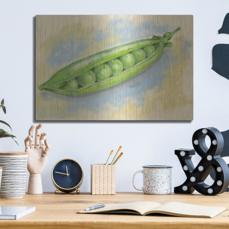 «Sugar Snap Peas» par Barbara Keith, H 12 po x l 16 po