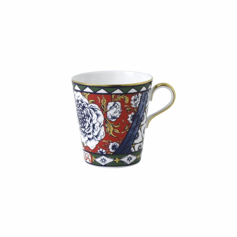 Vic Gard Bone China Coffee Mug, Blue/Green/Red