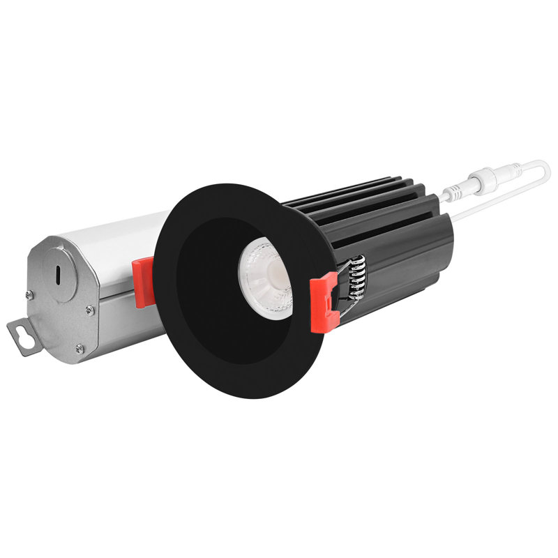 Ensemble d'éclairage encastré 2 lumières à DEL à intensité variable et étanche IC 2 po, Blanc