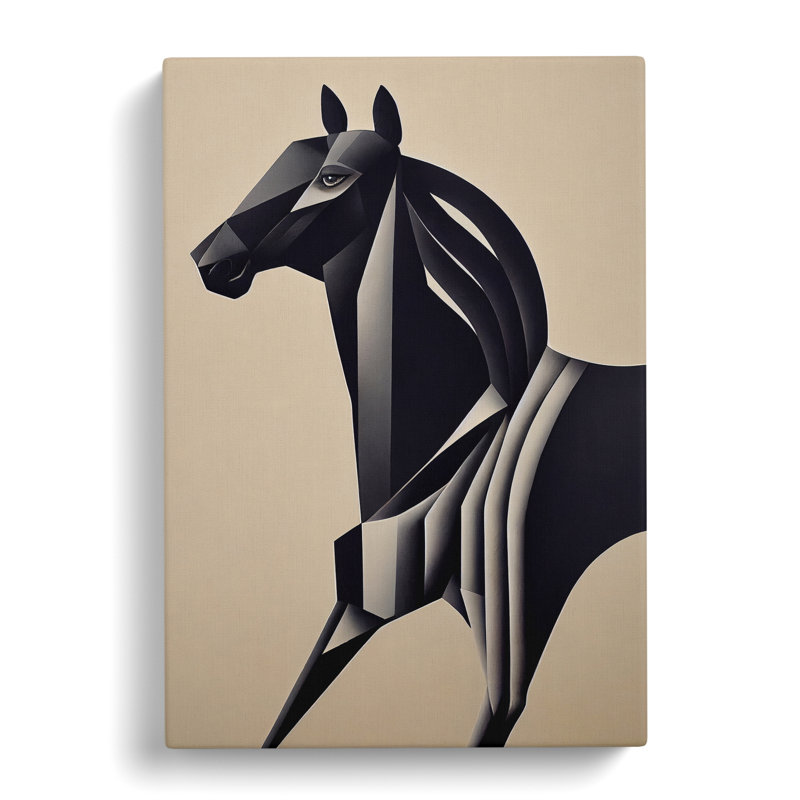 Horse Abstract No.3 - Wrapped Canvas, 50cm H x 35cm W x 3cm D
