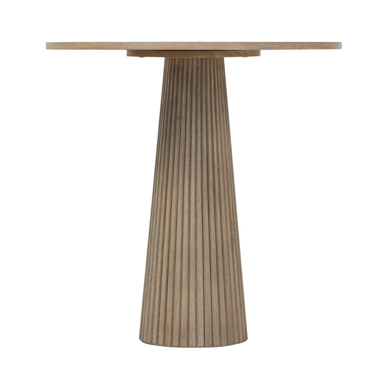 Bhuwan Oak Round Dining Table, Brown