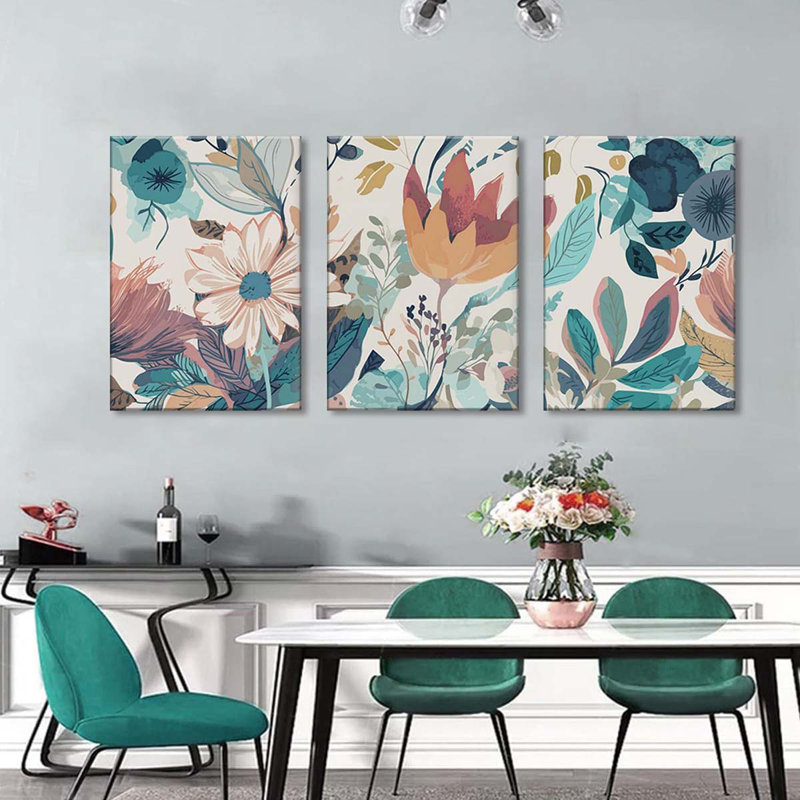 3 Piece Wrapped Canvas Print, 40 cm H x 60 cm W