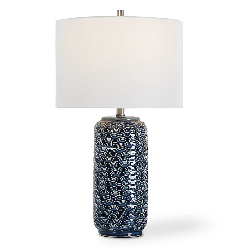Cyra 26.5" Table Lamp, Blue