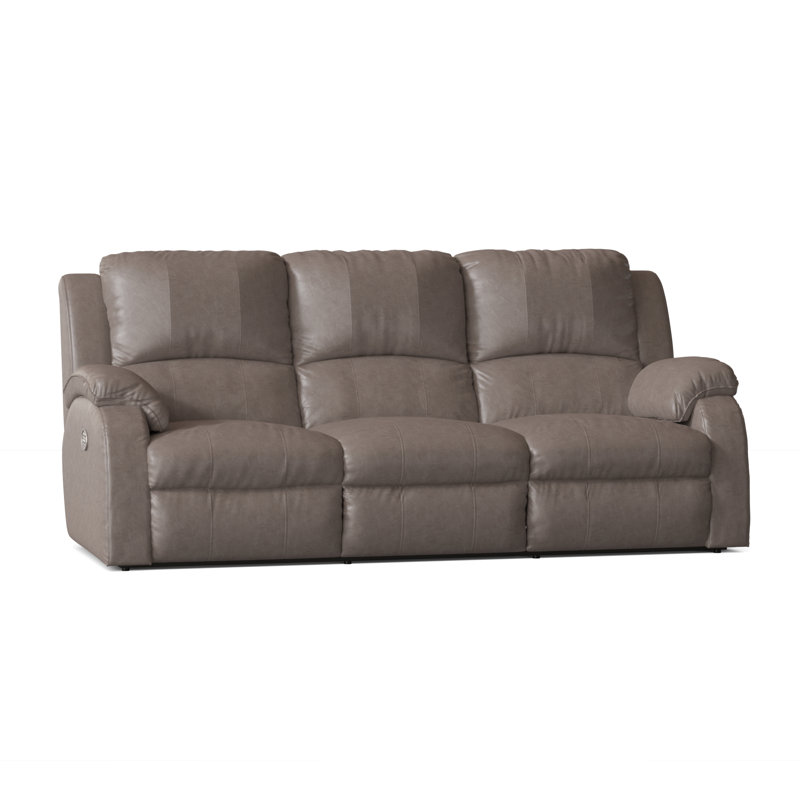Cagney 89'' Upholstered Power Reclining Sofa, Impact Graphite Polyester Blend