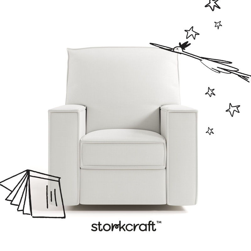 Texas Nursery Power Recliner Swivel Glider , Ivory Basketweave