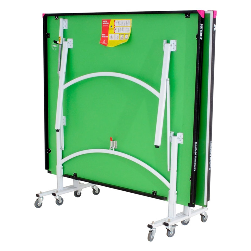 Table de tennis de table d'intérieur pliable Butterfly Easifold 19, Vert, 0.75"