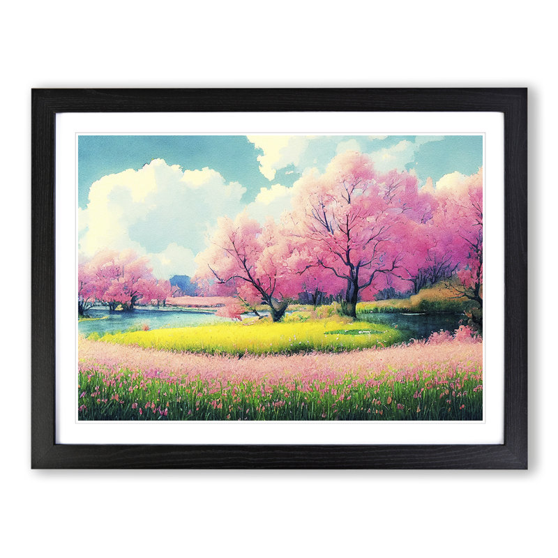 Spring Forest Watercolour - Single Picture Frame Print
