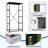 4 Drawer Dresser for Bedroom, Narrow Chest of Drawers, Wooden Top and Study Iron Frame 18"x37.5"-(WxH)
