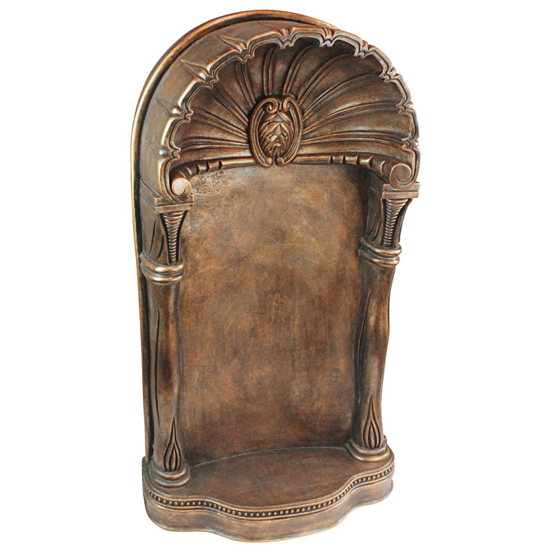 Antique Bronze 39" Resin Wall Niche Statue
