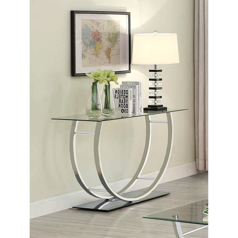 Danville 48'' Glass Top Console Table