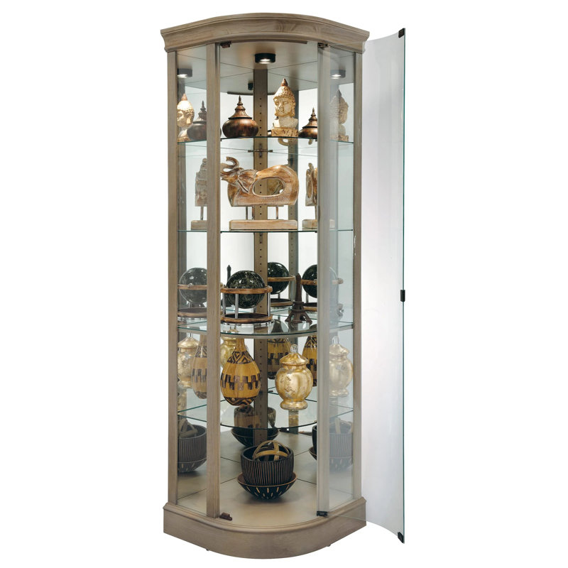 Marlowe V Lighted Curio Cabinet